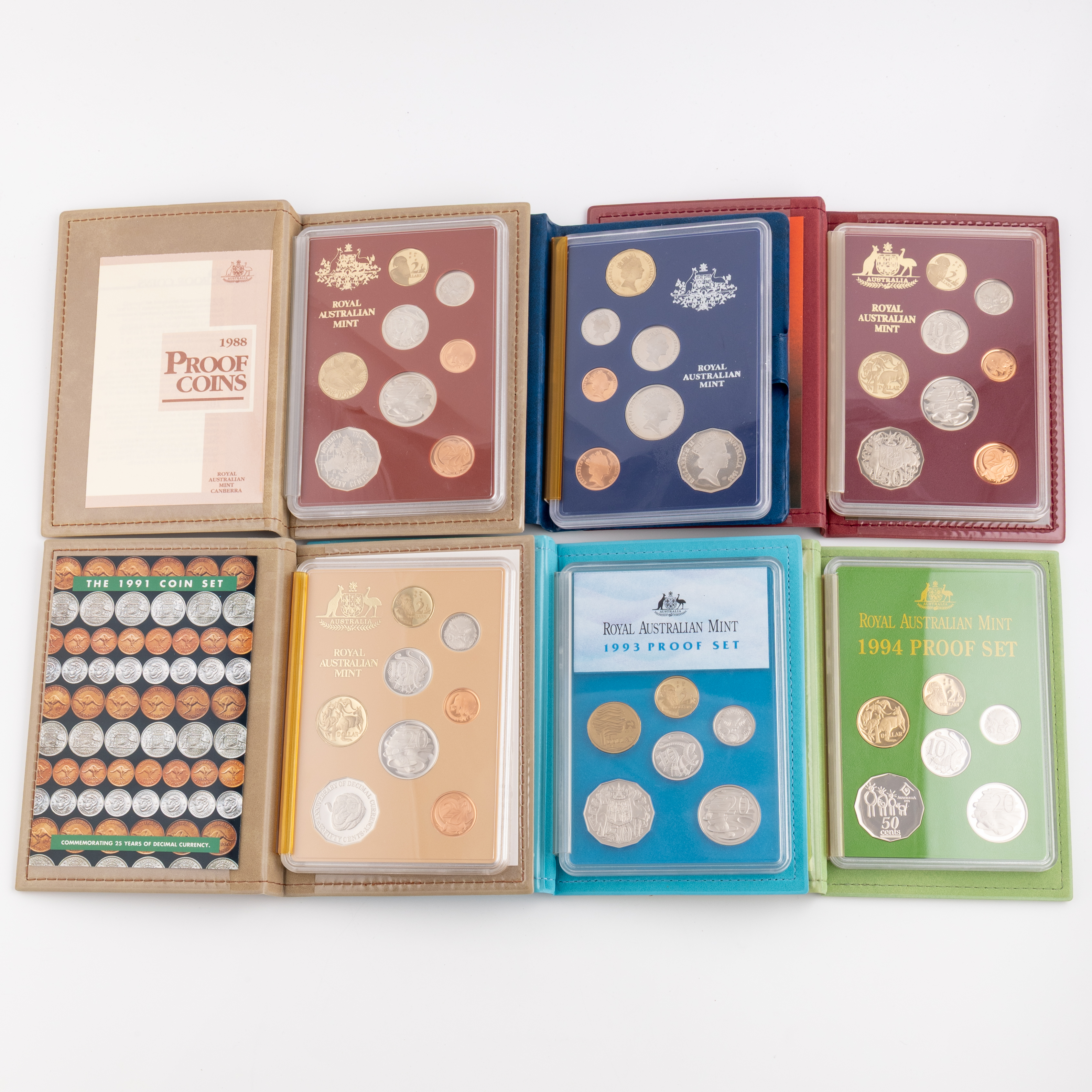 Elizabeth II, Proof Sets, 1985 - 1994, FDC