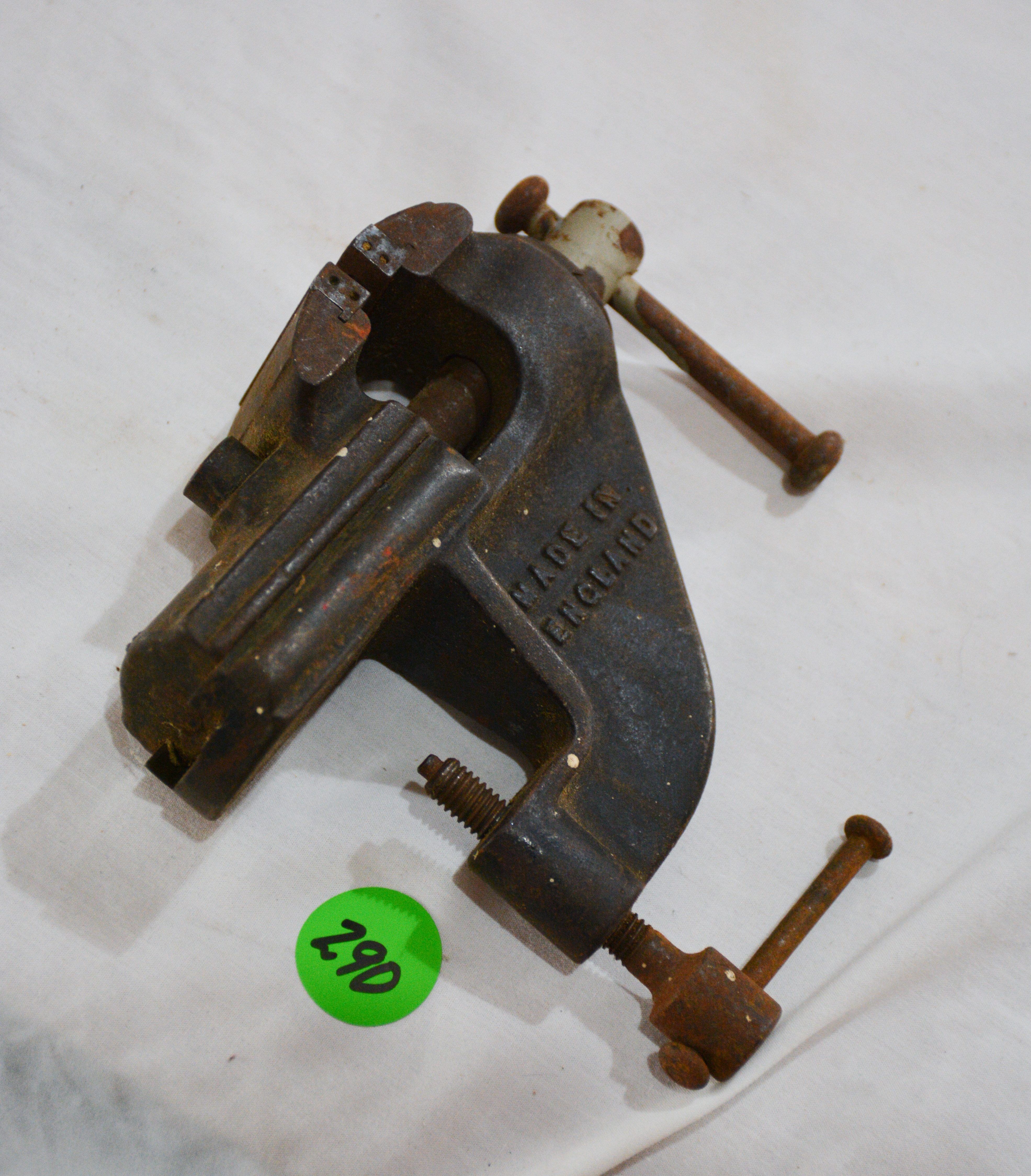 Small Vintage Bench Vice — sold at auction in New Zealand for $20