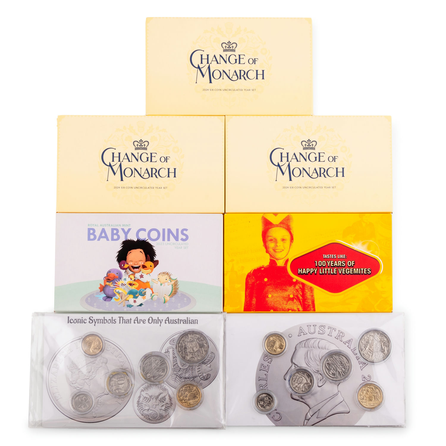 Elizabeth II - Charles III, Accumulation, 2023 - 2024, UNC