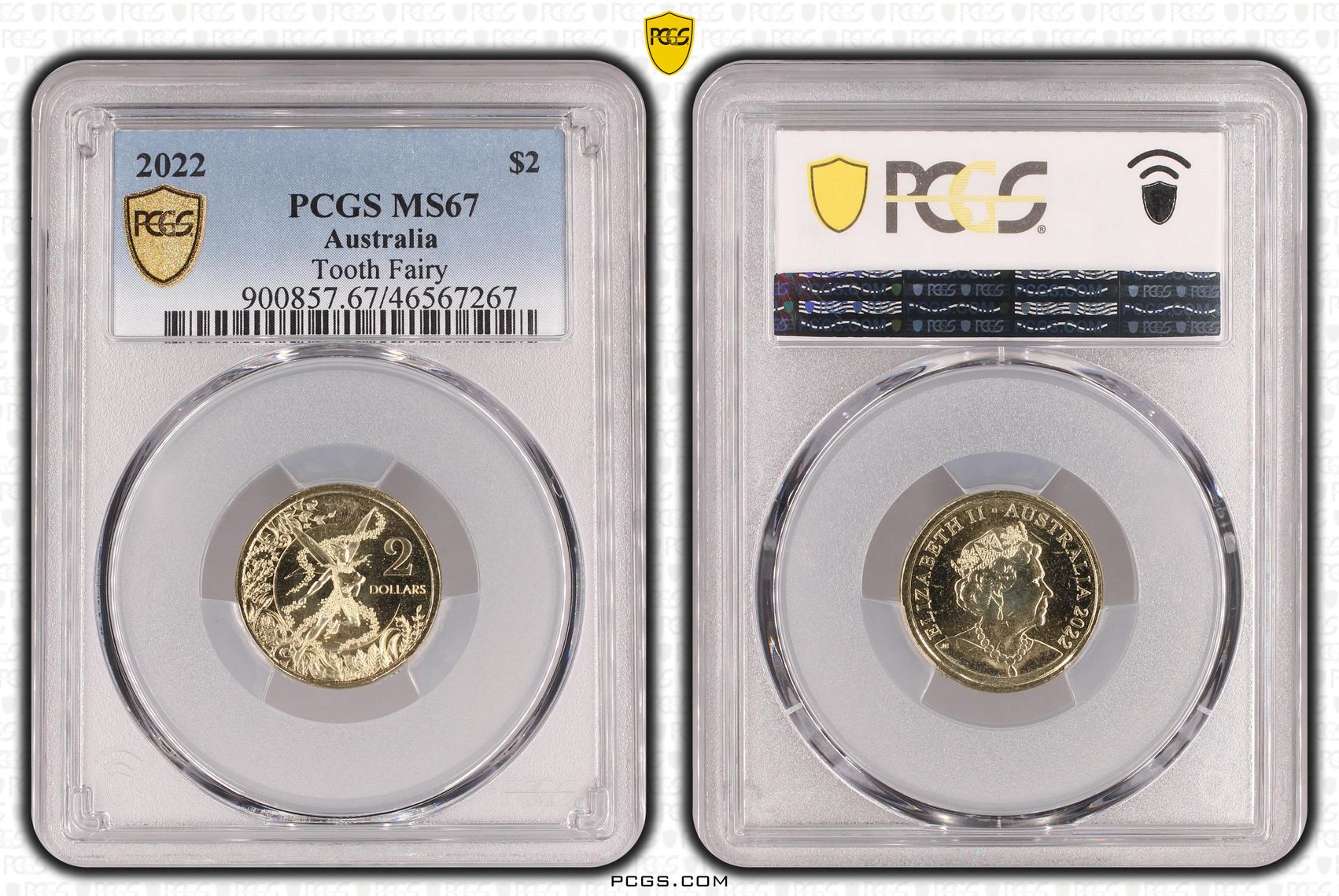 Tooth Fairy, Two Dollar, 2022, PCGS MS67