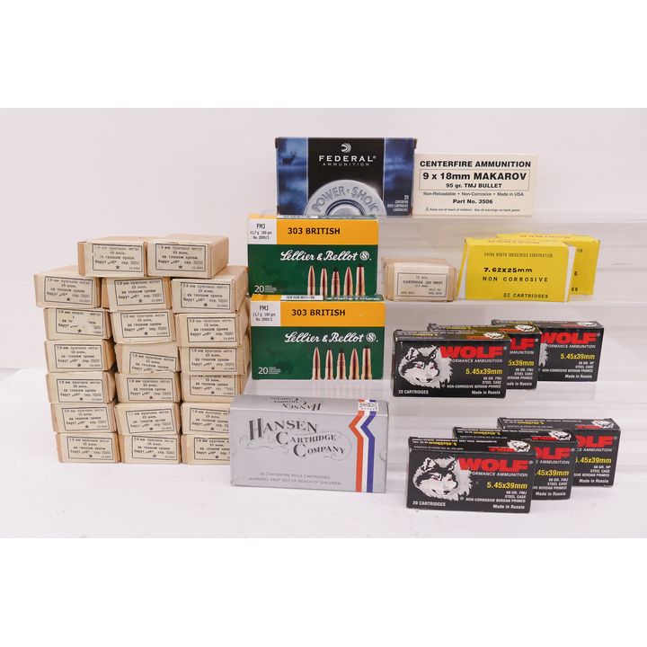 652pc European Caliber Ammunition.