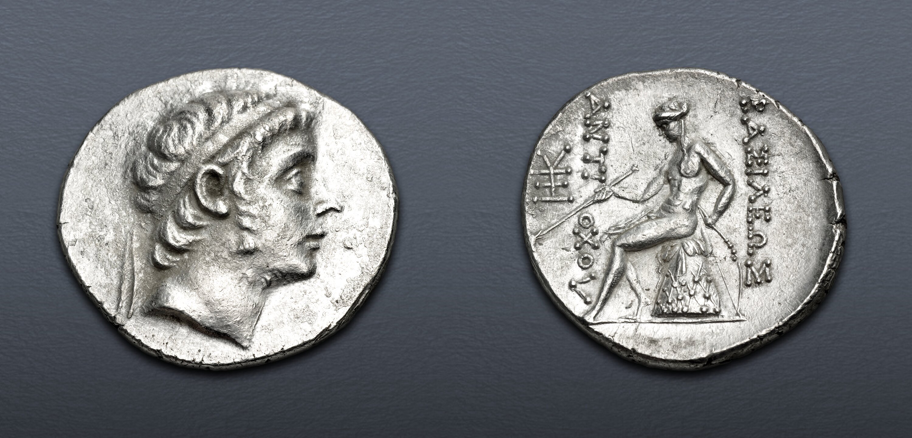 SELEUKID EMPIRE. Antiochos III ‘the Great’. 222-187 BC. AR Tetradrachm ...