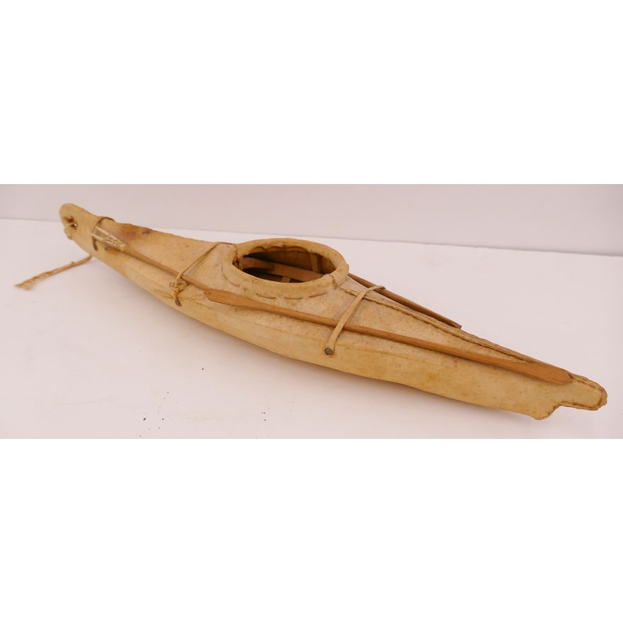 Old Eskimo Kayak Model- 19''