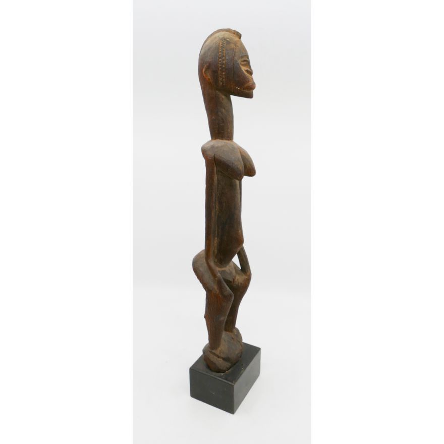 Old African Dogon Carved Wood Woman Figure- 18x3x3"