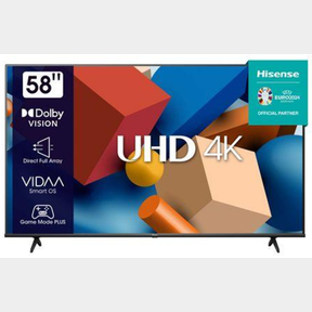 HISENSE 58'' UHD HDR SMART LED TV - CRACKED SCREEN