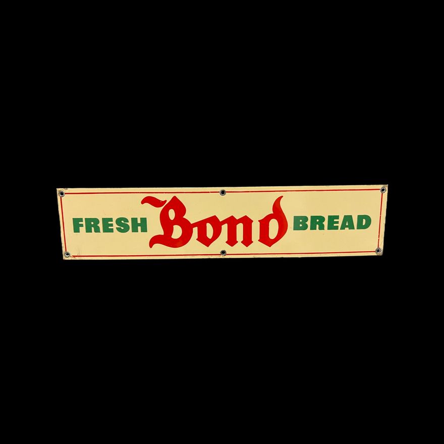 Fresh Bond Bread Porcelain Sign