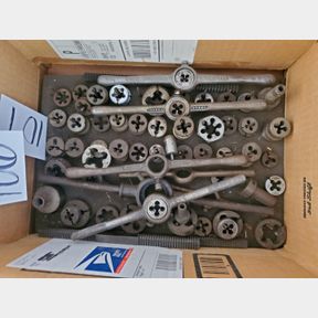 Assortment of Dies, handles, square hold cutters
