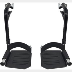 (1PAIR) WHEELCHAIR REPLACEMENT FOOTRESTS,WHEELCHAIR REPLACEMENT PARTS,WHEELCHAIR SWIVEL FOOTRESTS FOR STANDARD WHEELCHAIRS,BLACK