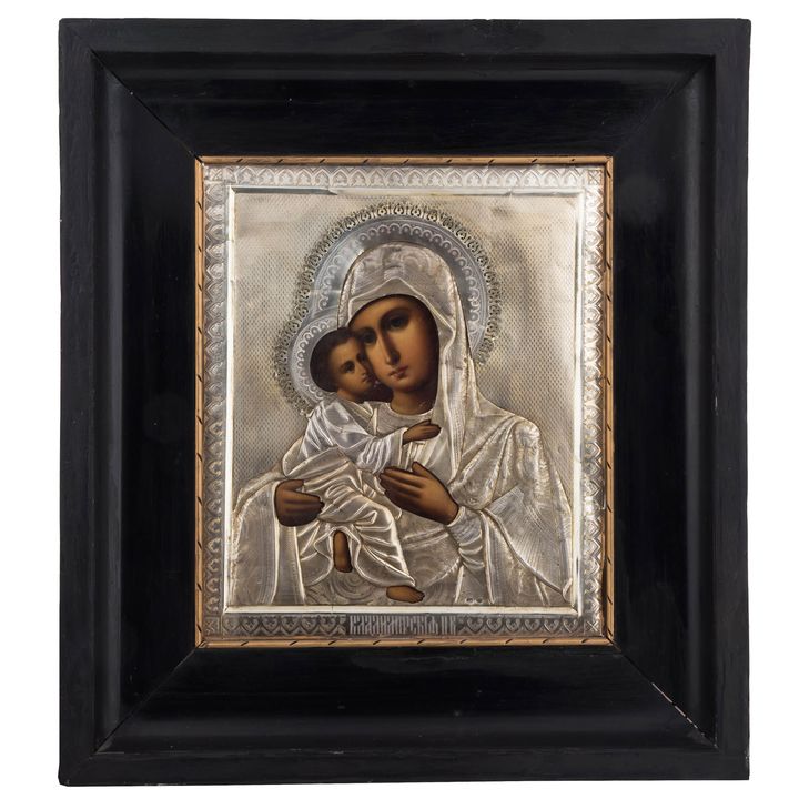 Ikona- Matka Boska Włodzimierska, Rosja, Moskwa, 1900- 1910 r.