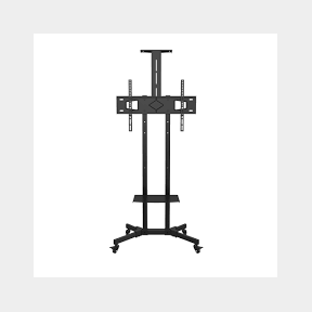 Mountright Portable Mobile Trolley Wheels TV Floor Standing Size 27 65 |