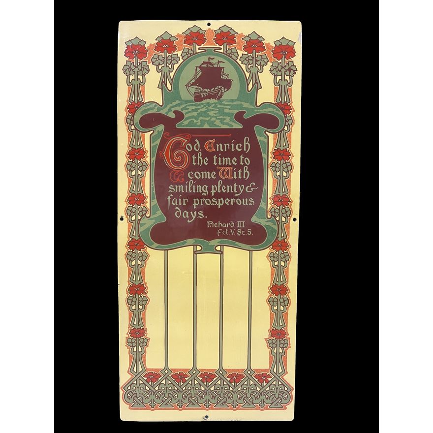 Richard III Church God Enrich The Time Porcelain Sign