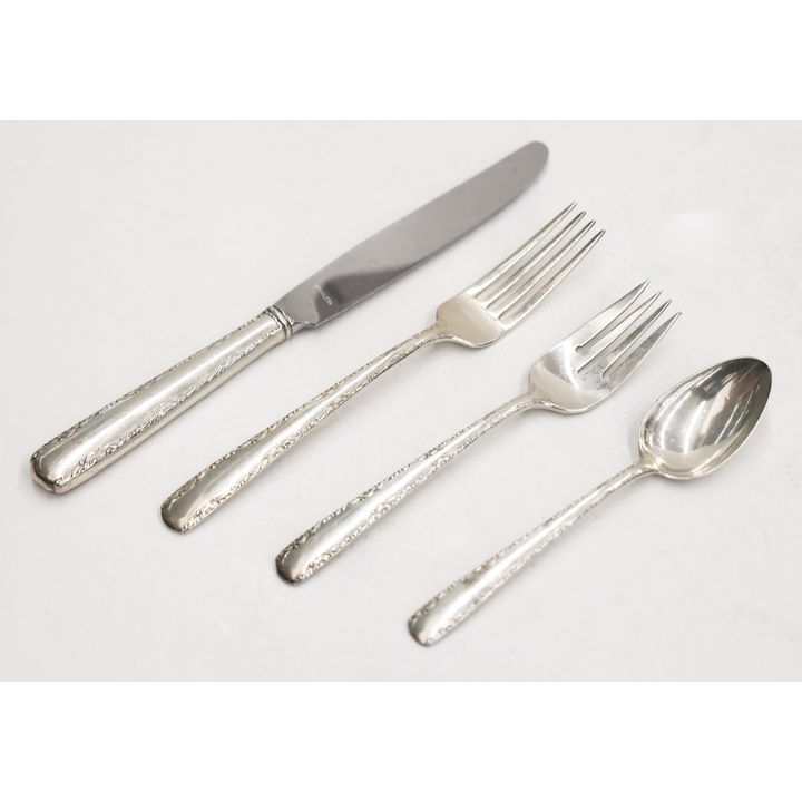44pc Gorham Camellia Sterling Flatware Service