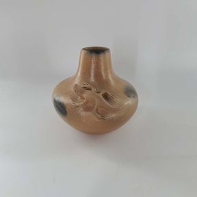 Taos Pueblo Micaceous Clay Pottery - Signed Edna Romero