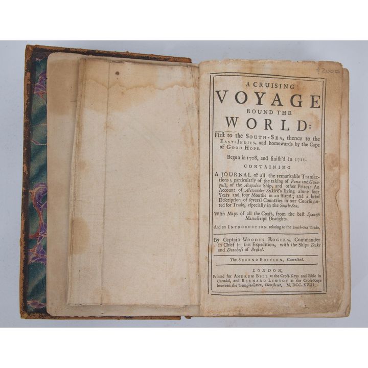 ROGERS, CAPTAIN WOODES - A Cruising Voyage Round the World: first to the South Sea, thence to the East - Indies,