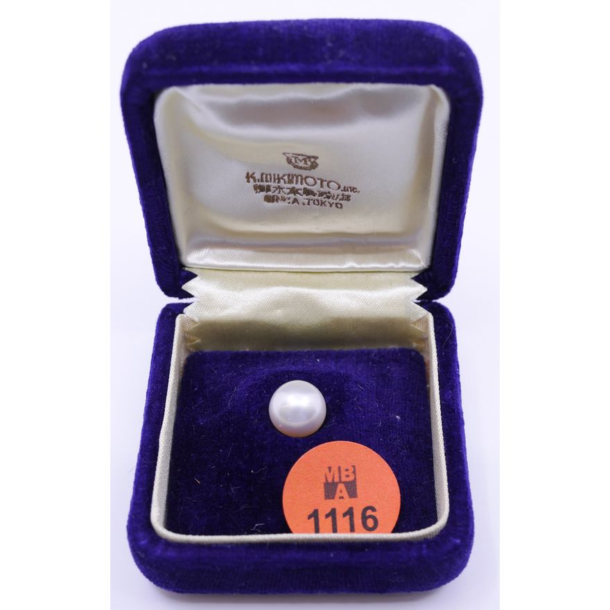 Vintage Mikimoto 10mm Pearl in Case