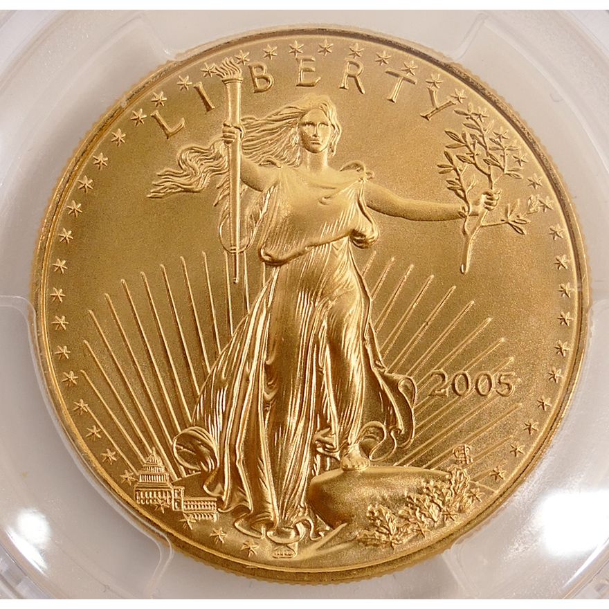United States 2005 1 Oz Gold Eagle $50 Dollar Coin, PCGS MS69