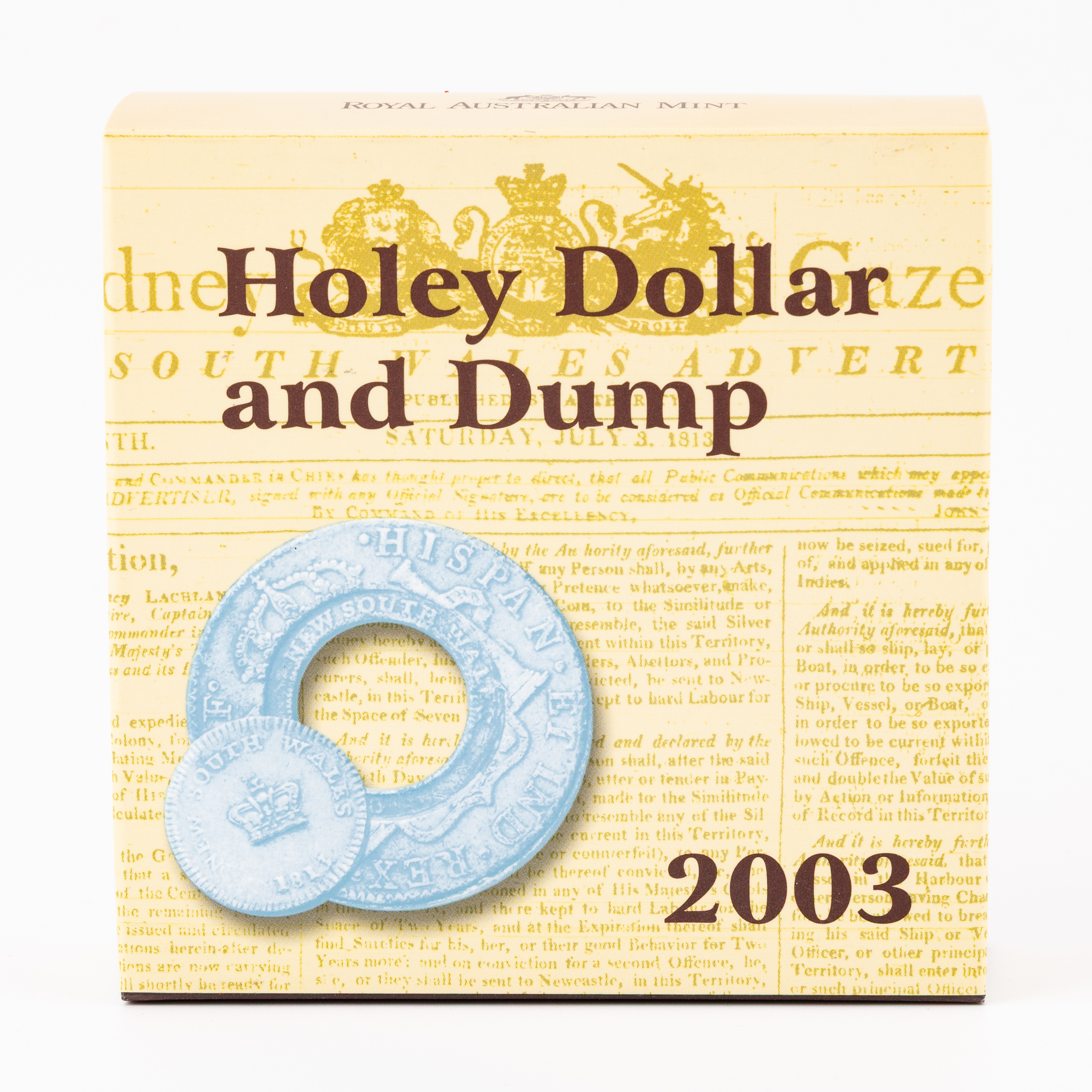 Elizabeth II, RAM - Holey Dollar and Dump, One Dollar, 2003, FDC