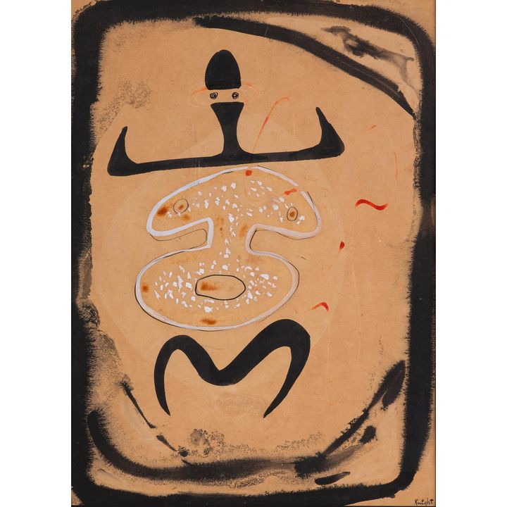 Denis Knight Turner 'Untitled - Rock Art Figure'