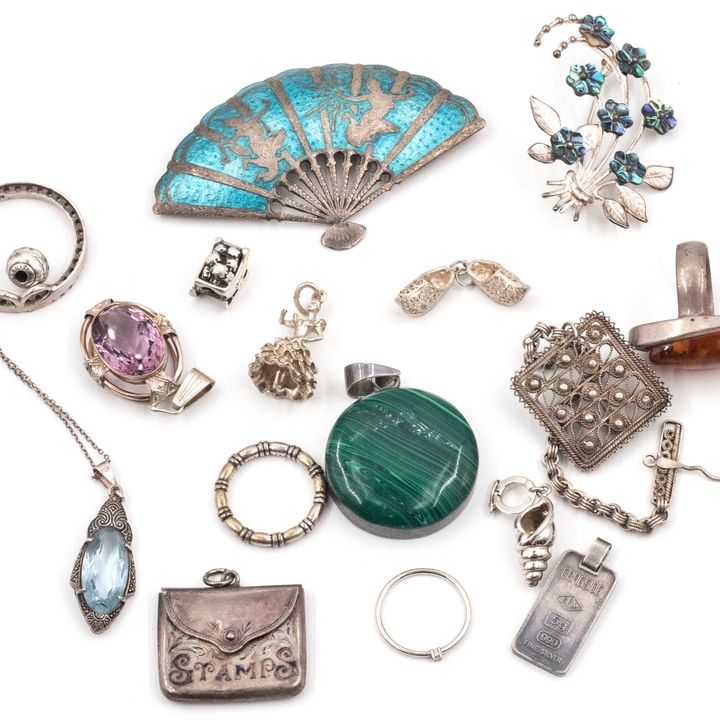 Mix Lot of Silver Jewellery