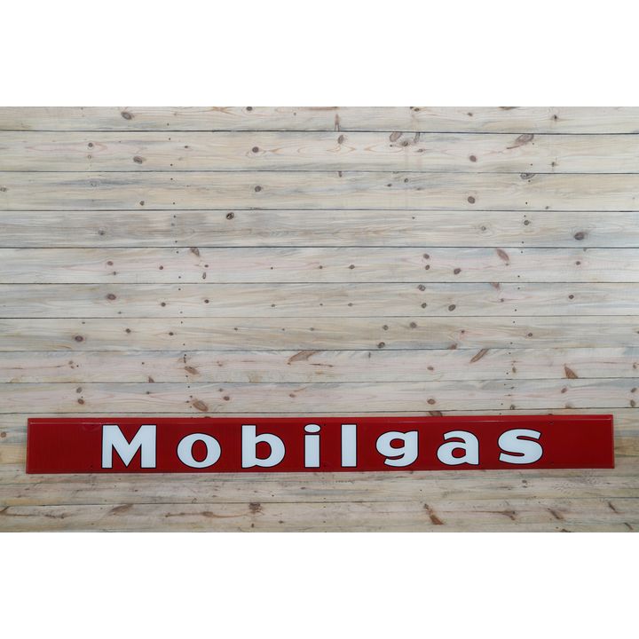9' Mobilgas Single Sided Porcelain Sign TAC 8.25
