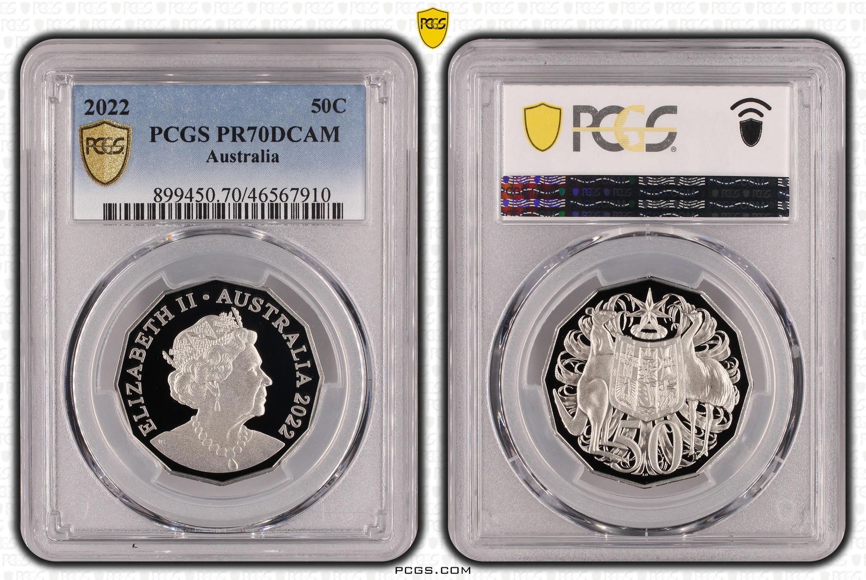 Fifty Cent, 2022, PCGS PR70DCAM