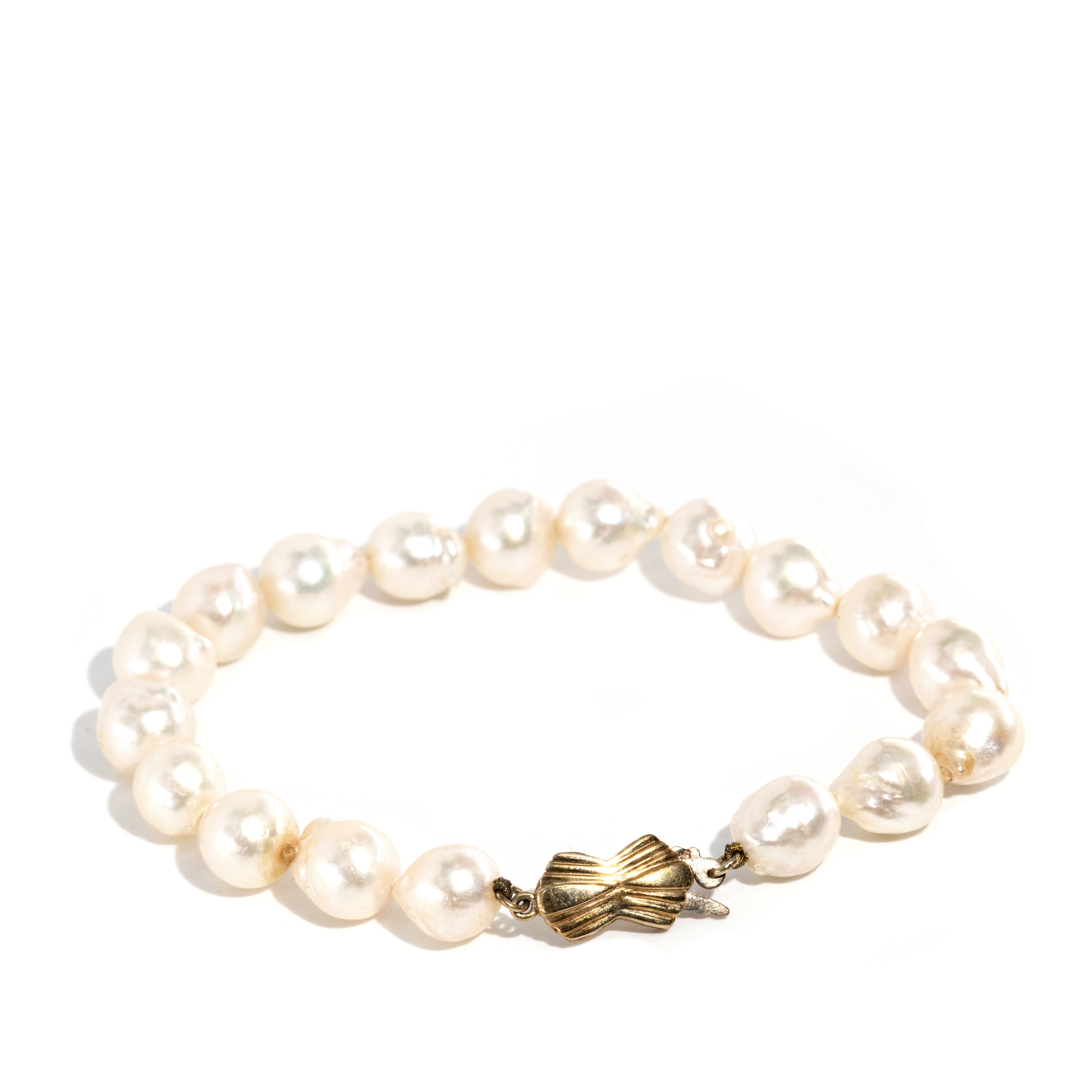 262 · Cultured Pearl Bracelet 9ct Gold