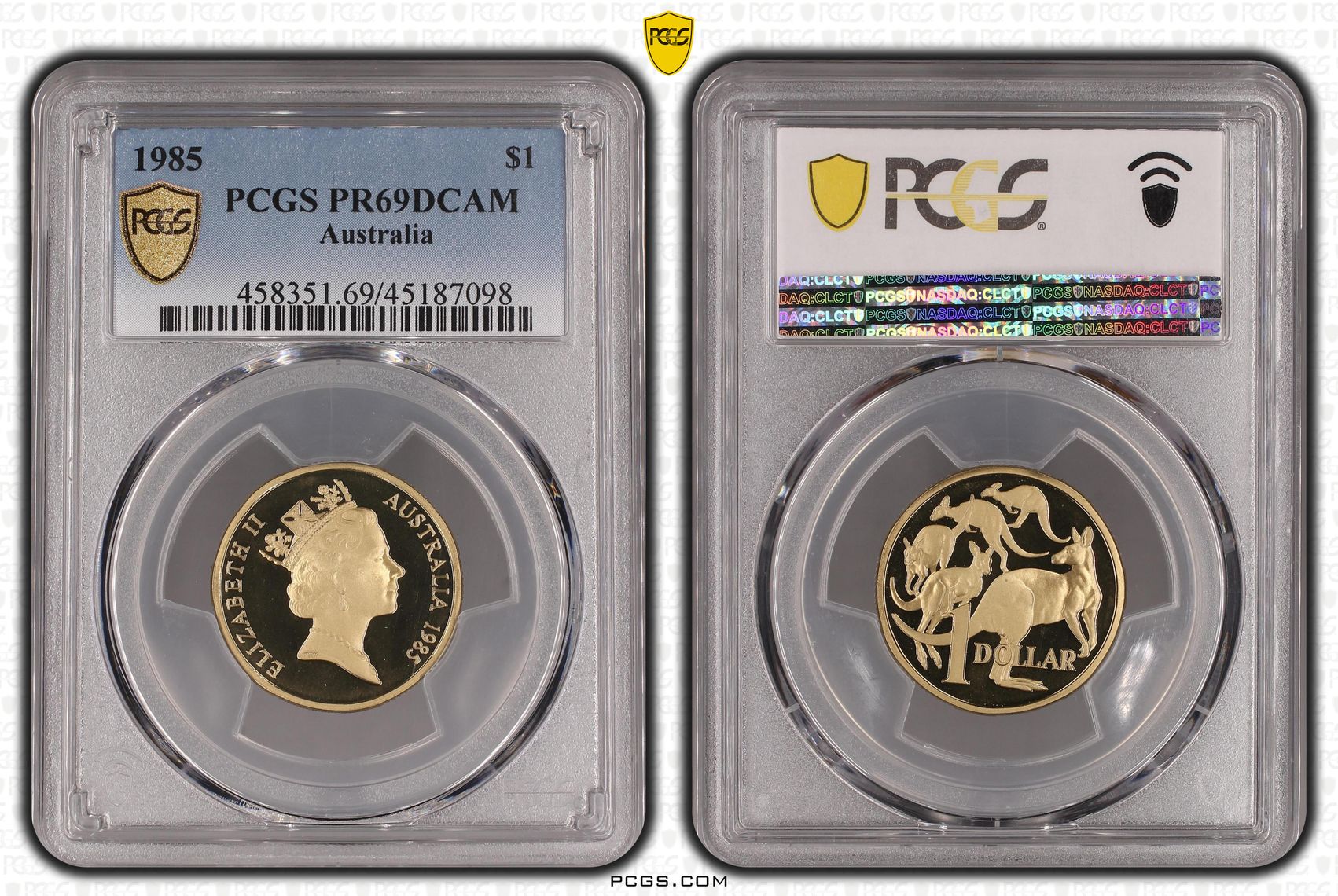 One Dollar, 1985, PCGS PR69DCAM