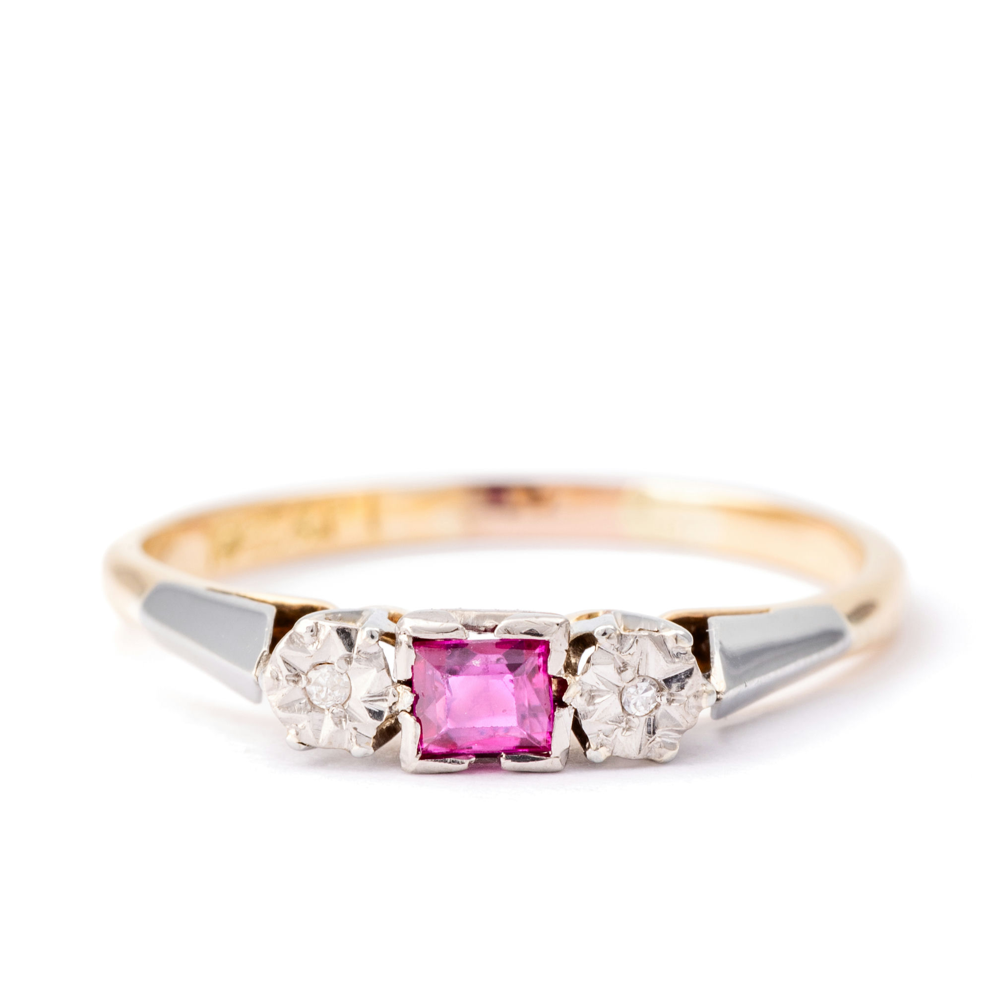 Ruby & Diamond Ring 18ct Gold,