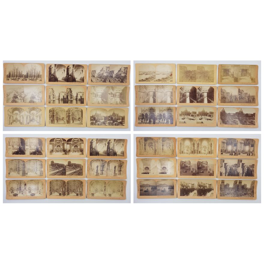 Stereograph Cards - Italy (x36)