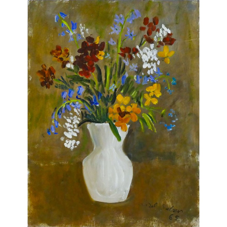 Lisel Salzer ''Floral Still Life'' 1965 Oil on Masonite