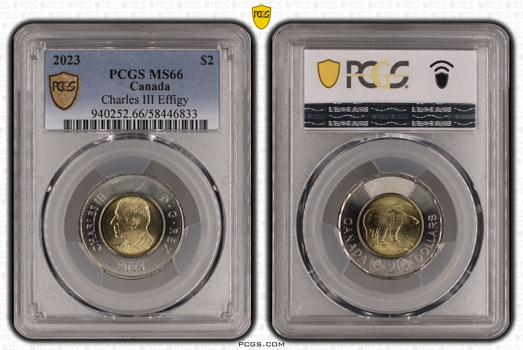 Canada, Charles III, Charles III Effigy, Two Dollar, 2023, PCGS MS66