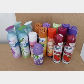 Lot of 16 Cans of Air Freshener Febreeze, Glade & More