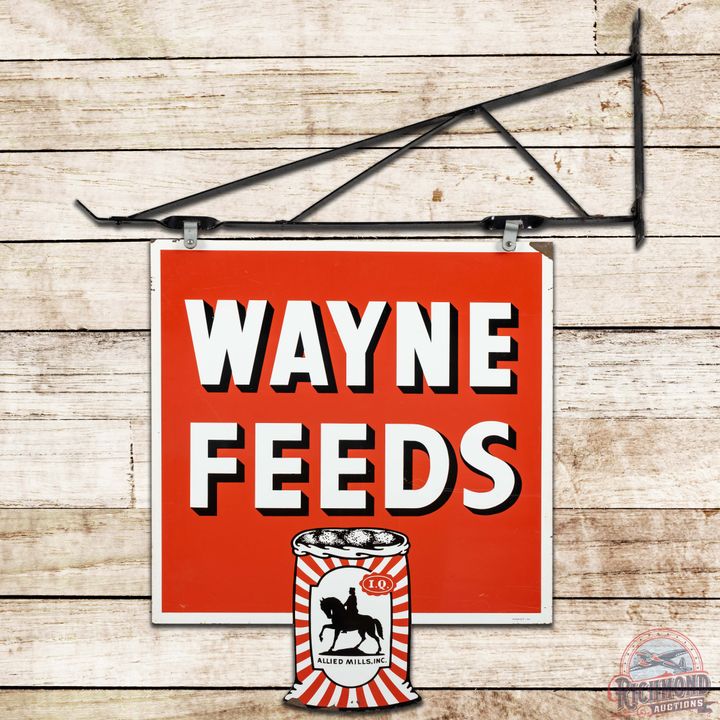 Wayne Feeds Die Cut DST Sign w/ Bracket