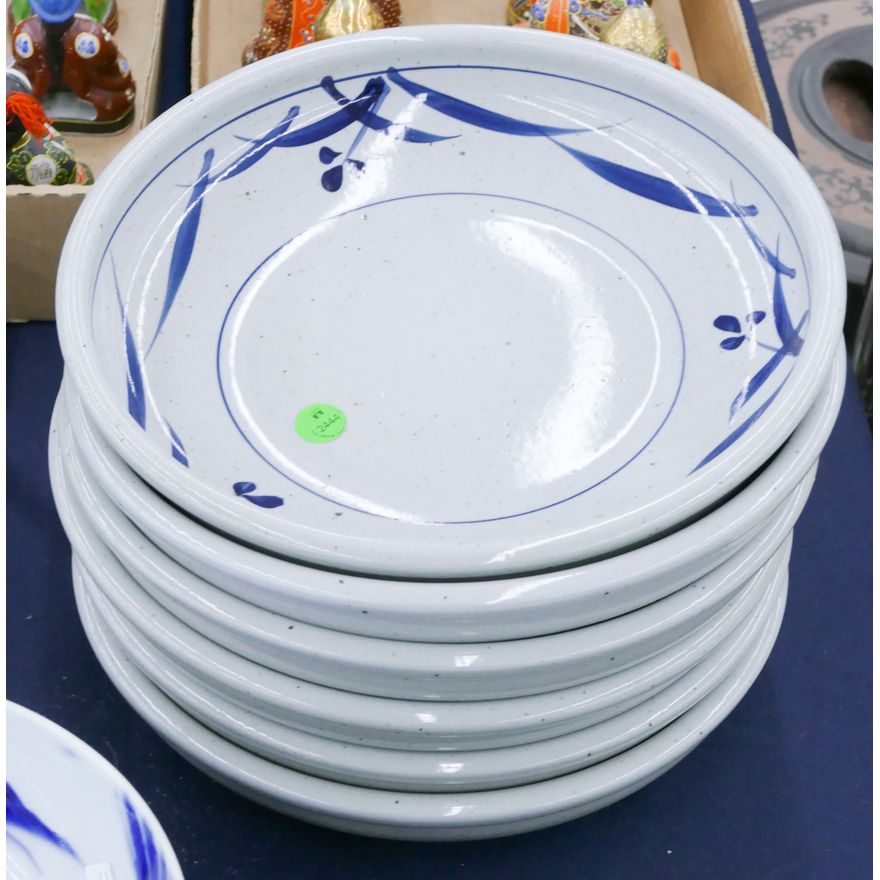 6pc Japanese Ceramic Large Bowls 11.5''