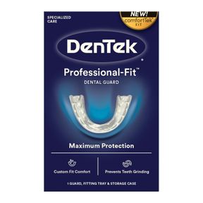 DENTEK MOUTH GUARD FOR NIGHTTIME TEETH GRINDING, PROFESSIONAL-FIT DENTAL GUARD, 1 COUNT