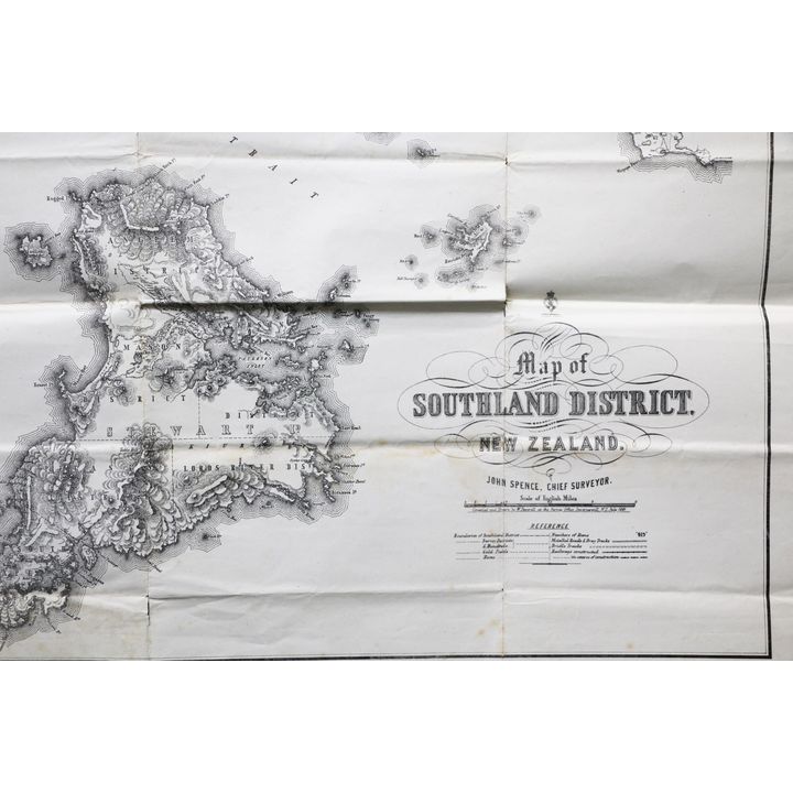 SPENCE, JOHN, MAP OF SOUTHLAND NEW ZEALAND