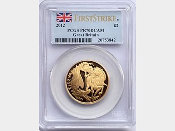 2012 DIAMOND JUBILEE PROOF GOLD 2 POUND PR70 DCAM TOP POP! FIRST STRIKE