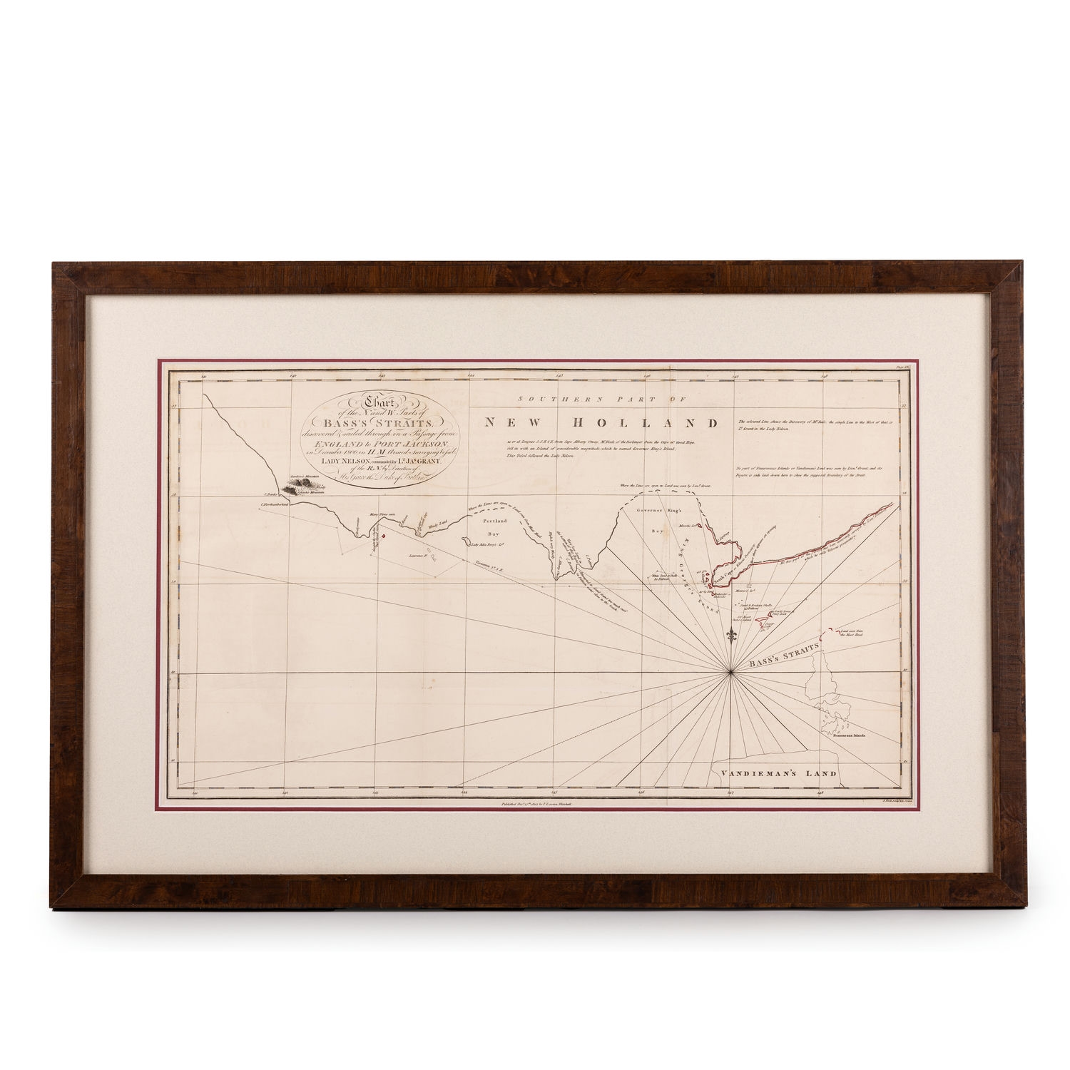 Samuel John Neele, Chart of the N&W Parts of Bass Straits, 1803,