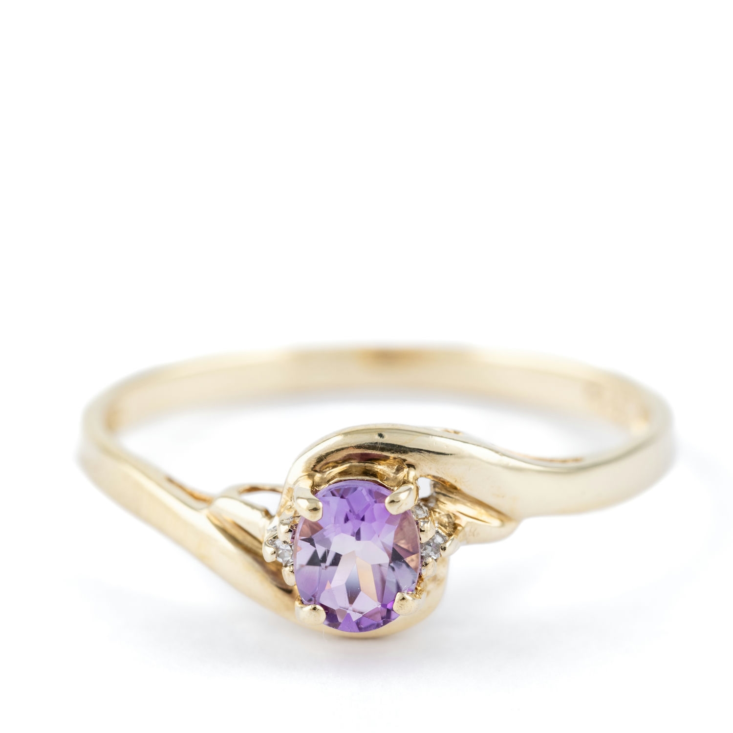 380 · Amethyst & Diamond Ring 9ct
