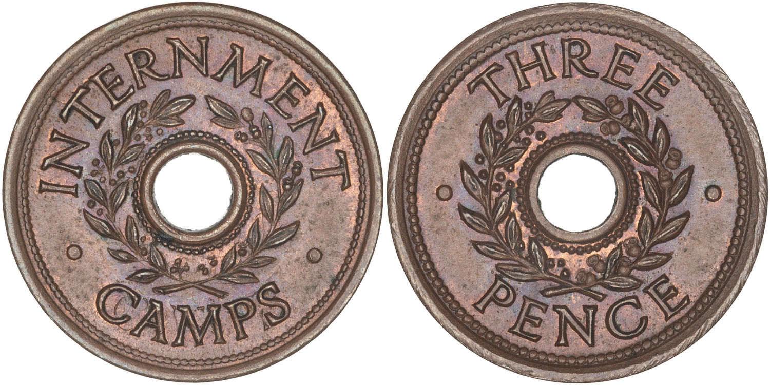 Hay Internment Camp, Threepence, WWII, gEF