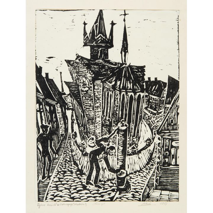 Władysław Rząb | Zgierz, kościół Św. Katarzyny (studnia), 1977