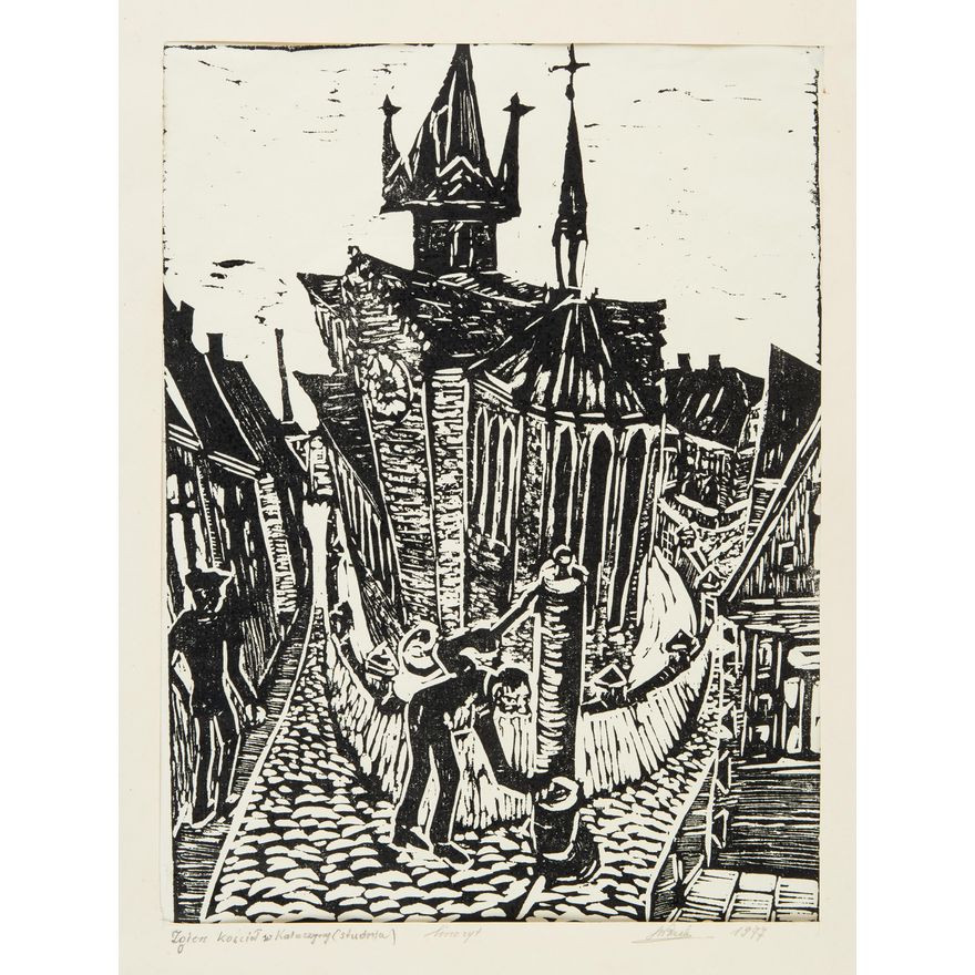 Władysław Rząb | Zgierz, kościół Św. Katarzyny (studnia), 1977