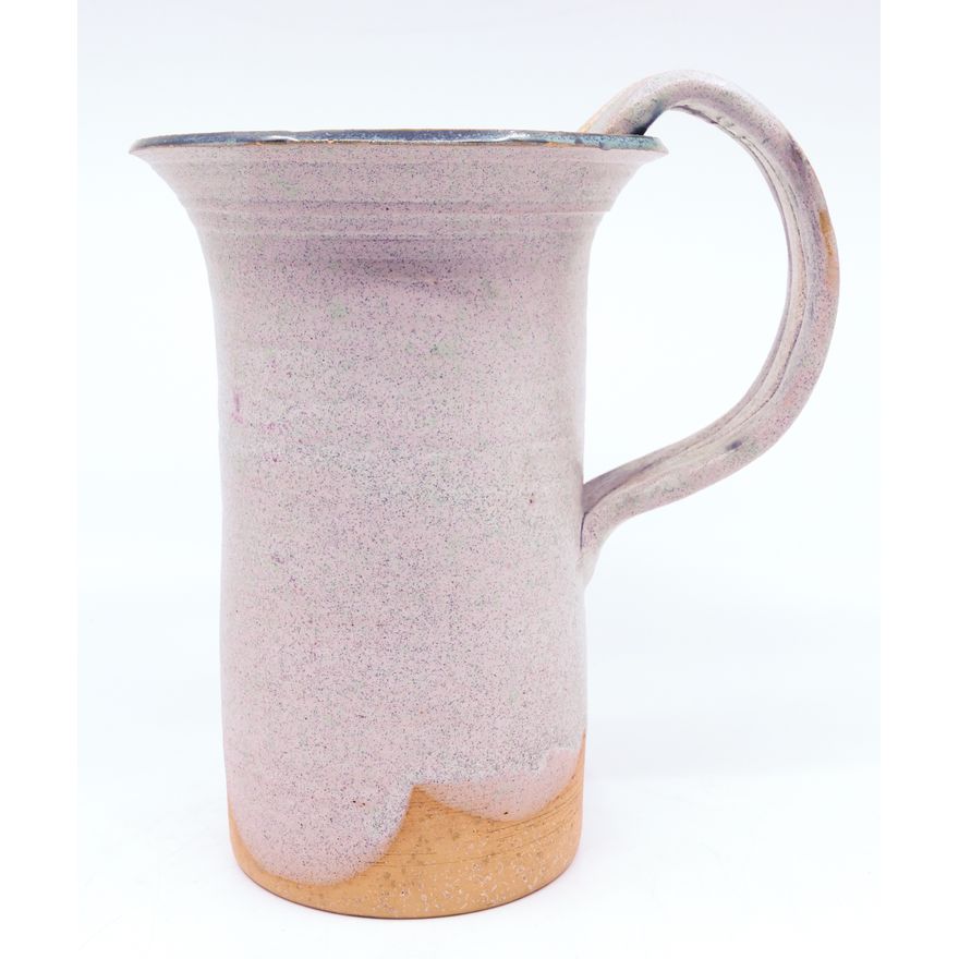 Terracotta Signed Studio Pottery Pitcher 8"