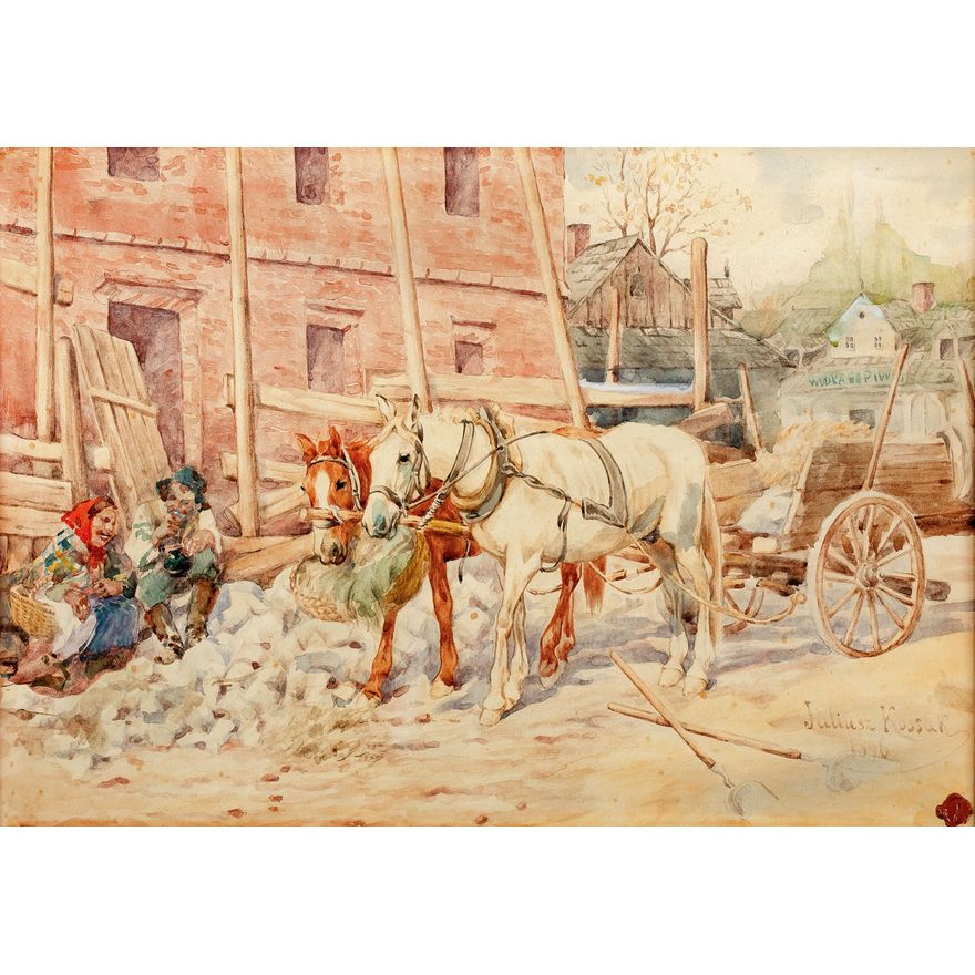 Juliusz Kossak | Południowy odpoczynek, 1886 r.