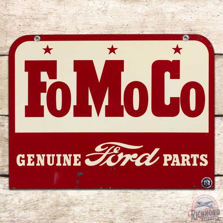 FoMoCo Genuine Ford Parts Double Sided Tin Sign