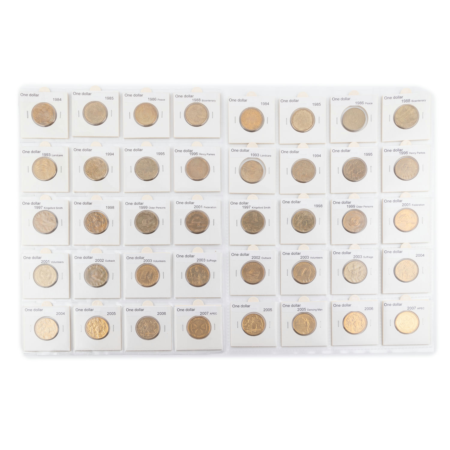 Year Set, One Dollar, 1984 - 2007, CHU
