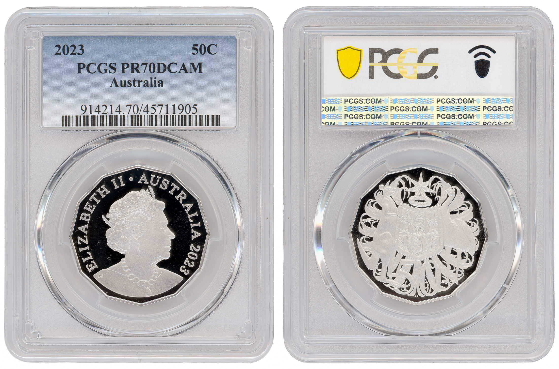 Fifty Cent, 2023, PCGS PR70DCAM