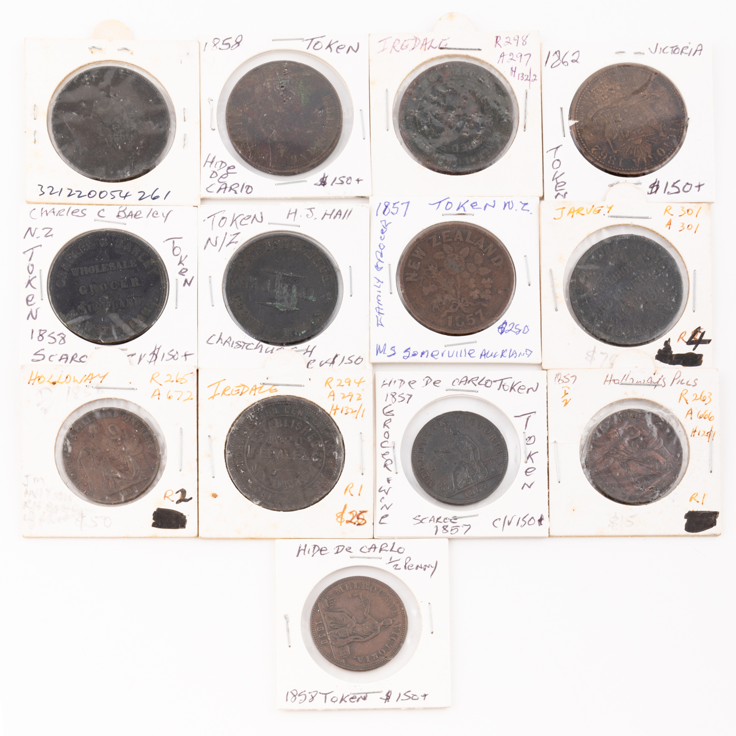 Halfpenny - Penny, 1800s, VG - aVF