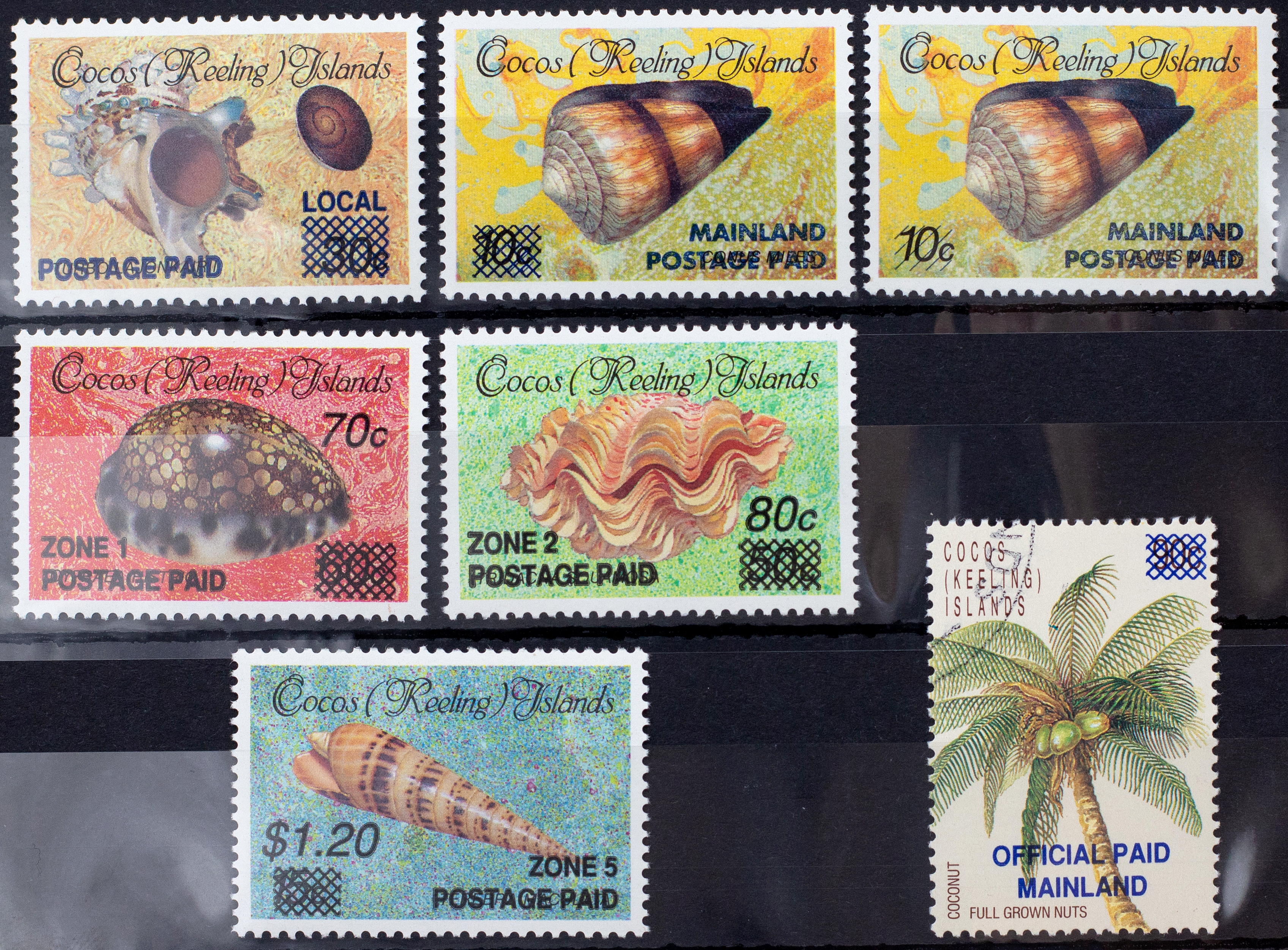 Keeling Cocos Islands, Mainland Postage Paid, 1990, Fine