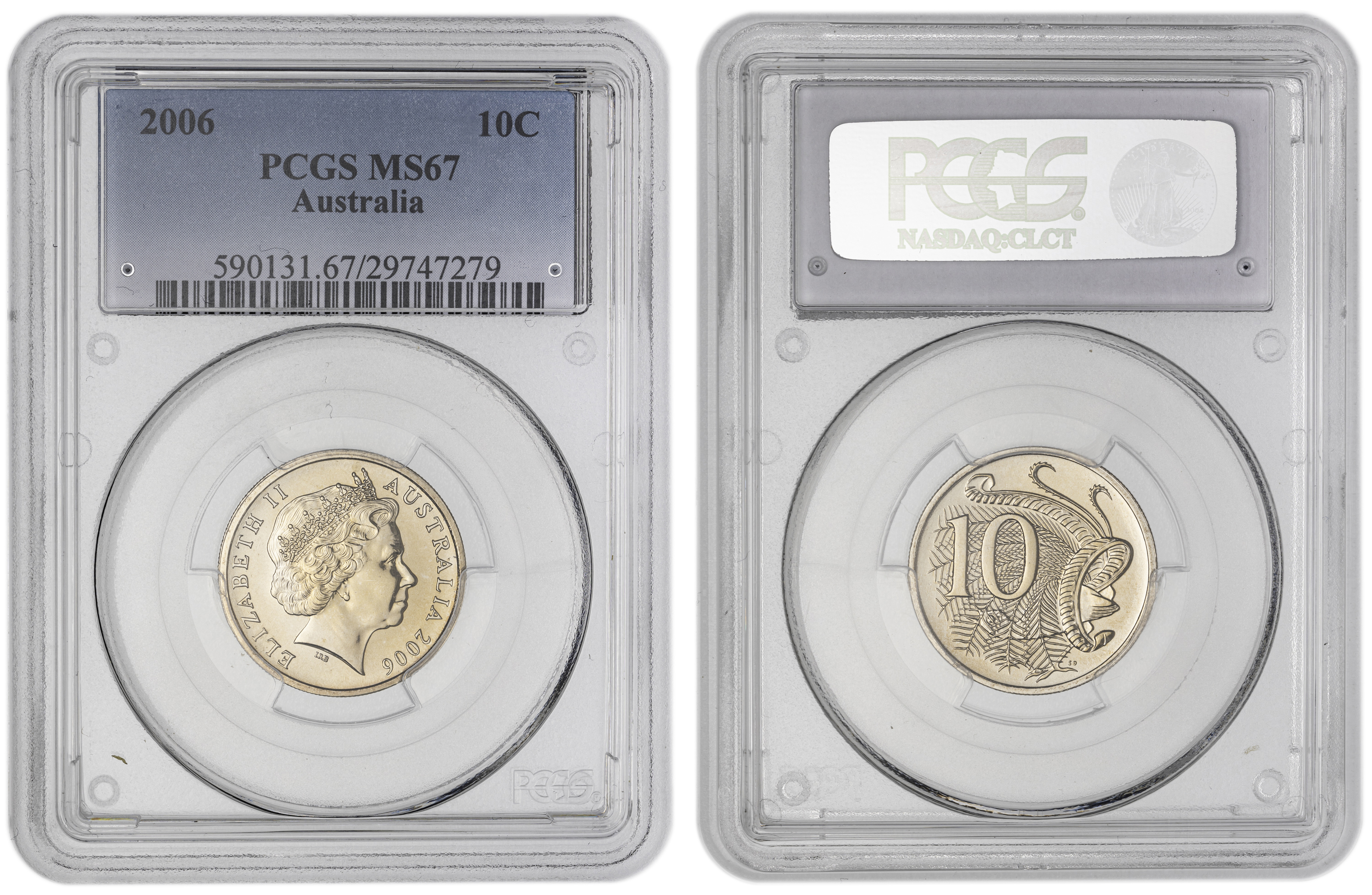 , Ten Cent, 2006, PCGS MS67